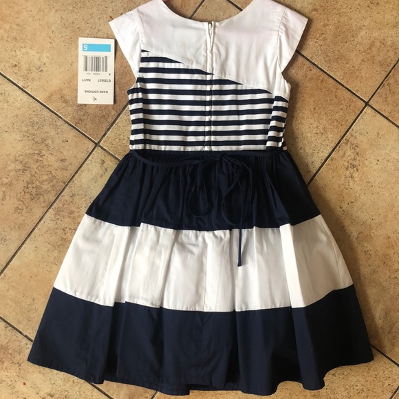 Navy and white Rare Editions dress - Picture 2 of 6